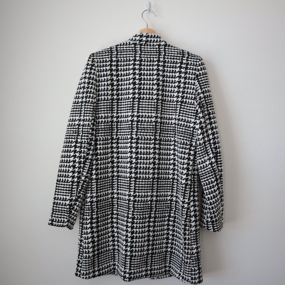 Carolina Belle Houndstooth Plaid Textured Coat | S - Picture 6 of 6